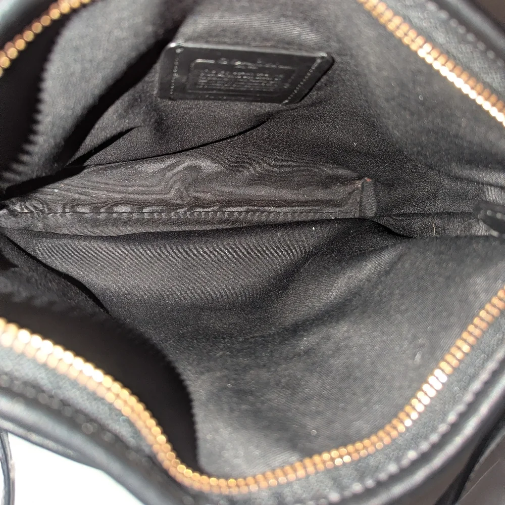 Coach Signature Sacoche Brown and Black Crossbody Bag F29210